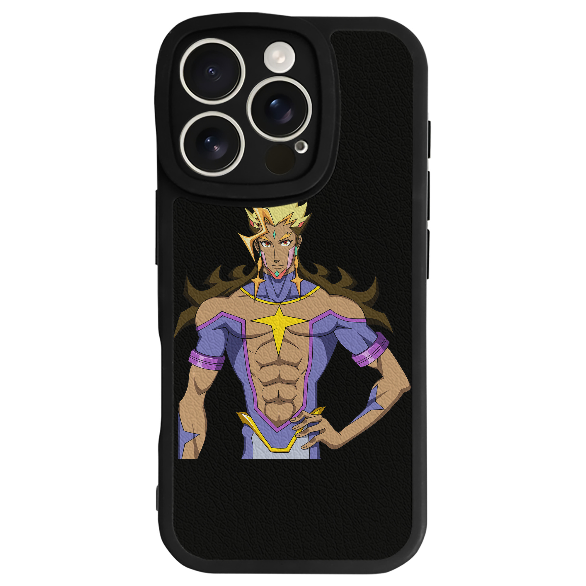 （画像用） 遊☆戯☆王 Yu-Gi-Oh! 【iPhone 16シリーズ対応】シリコンスマホケース（レザー調） 材質：シリコン